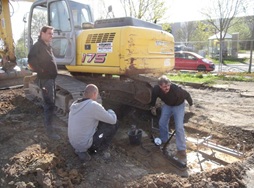 Erdaushub Arbeiten
